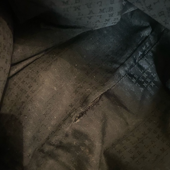 Roomy gently loved L.A.M.B. Bag, has 2 inside lining tears-see pix - Picture 10 of 10